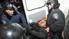 Donecke sužeistas protestuotojas
