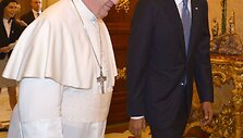 Popiežius Pranci&scaron;kus ir JAV prezidentas Barackas Obama