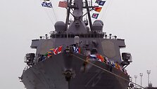 JAV karinis laivas &bdquo;USS Donald Cook&ldquo; Ispanijoje