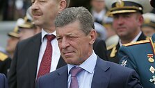 Rusijos vicepremjeras Dmitrijus Kozakas Sevastopolyje