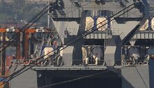 Į JAV laivą &bdquo;Cape Ray&ldquo; įkeltas konteineris su Sirijos cheminiais ginklais