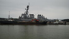 Klaipėdoje prisi&scaron;vartavo JAV karo laivas &bdquo;USS OSCAR AUSTIN&ldquo;