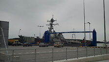 Klaipėdoje prisi&scaron;vartavo JAV karo laivas &bdquo;USS OSCAR AUSTIN&ldquo;