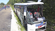 Norvegijoje sudužęs autobusas