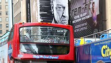 Autobusai po susidūrimo Niujorke