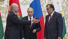 Aliaksandras Luka&scaron;enka, Vladimiras Putinas ir Emomali Rahmonas