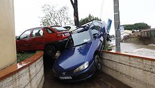 Potvynio padariniai Prancūzijos pietuose 