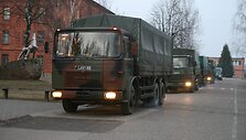 Lapkričio pabaigoje Lietuvos kariuomenės arsenalą Linkaičiuose pasiekė jau trečioji  2014 m. Lietuvos  pagamintų automatiniam &scaron;autuvui G36 skirtų 5,56x45 mm &scaron;ovinių partija.