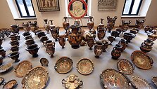 Dalis konfiskuotų kontrabandininkų archeologinių vertybių.