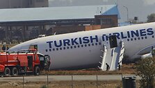 Turkijos oro linijų lėktuvas Katmandu oro uoste