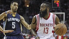 Courtney Lee ir Jamesas Hardenas