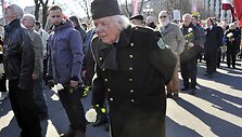 Eitynės Rygoje, skirtos pagerbti Antrojo pasaulinio karo Latvijos karius