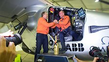 &bdquo;Solar Impulse 2&ldquo; lėktuvo pilotai Andre Borschbergas ir Bertrandas Piccardas