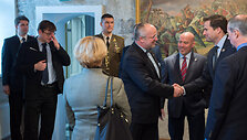 Kra&scaron;to apsaugos ministras Juozas Olekas ir JAV kongresmenas Macas Thornberry