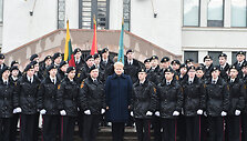 Dalia Grybauskaitė priėmė Generolo Povilo Plechavičiaus mokyklos kadetų priesaikas