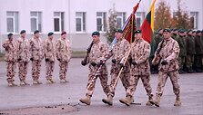 Rukloje i&scaron;lydėta Lietuvos karių pamaina į Afganistaną