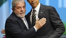 Brazilijos prezidentas Luizas Inacio Lula da Silva su JAV prezidentu Baracku Obama