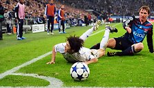 &bdquo;Shalke&rdquo; ir &bdquo;Olympique&rdquo; rungtynių akimirka