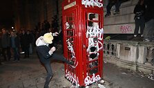 Protestuojantys studentai