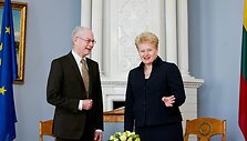 Hermanas van Rompuy ir Dalia Grybauskaitė