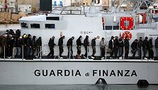 Migrantai laive