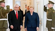 Ivo Josipovičius ir Dalia Grybauskaitė