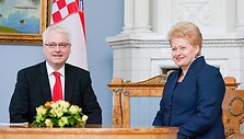 Ivo Josipovičius ir Dalia Grybauskaitė