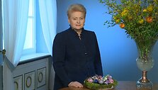  Dalios Grybauskaitės sveikinimas &scaron;v. Velykų proga