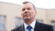 &Scaron;vedijos karalienės vizito Pilaitės mokykloje akimirka