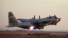 Izraelio &bdquo;C-130 Hercules&ldquo; pakilimo akimirka