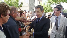 Prancūzijos prezidento Nicolas Sarkozy užpuolimo akimirka