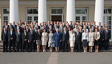 Lietuvos diplomatinių atstovybių vadovai su prezidente Dalia Grybauskaite (centre)