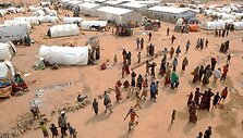 Pabėgėlių stovykla netoli Etiopijos ir Somalio sienos