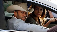 Jennifer Lopez ir Jasonas Stathamas automobilyje