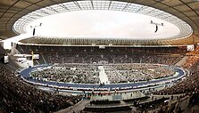 Berlyno stadione popiežius aukojo mi&scaron;ias