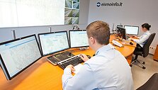 Darbuotojai Eismo informacijos centre