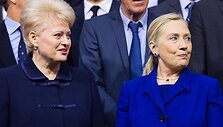 Lietuvos prezidentė Dalia Grybauskaitė ir Hillary Clinton