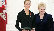 Donata Rim&scaron;aitė ir Dalia Grybauskaitė