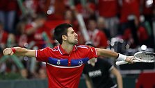 N.Djokovičiaus dėka Serbija tęsia kovą dėl nugalėtojo titulo