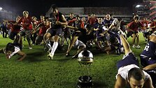 Triumfuojantys &bdquo;Independiente&ldquo; futbolininkai