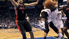 Linas Kleiza po traumos pasirodė aik&scaron;telėje