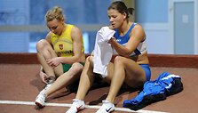 Lina Grinčikaitė (de&scaron;inėje) vėl buvo nenugalima.