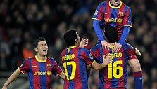 Triumfuoja Messi vedamas Barselonos klubas