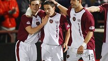 Edinburgo futbolininkai sužaidė lygiosiomis