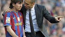Josepas Guardiola ir Leonelis Messi