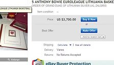 Interneto aukcione &ndash; buvusio žalgiriečio Bowie valstybiniai apdovanojimai 