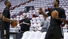 Dwyane'es Wade'as ir Lebronas Jamesas
