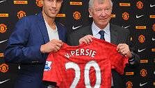 Robinas van Persie ir Alexas Fergusonas