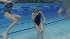 Rūta Meilutytė demonstravo savo sugebėjimus po vandeniu