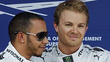 Nico Rosbergas ir Lewisas Hamiltonas